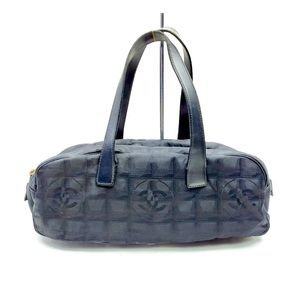 CHANEL Handbag New Travel Line Black with free CHANEL gift!